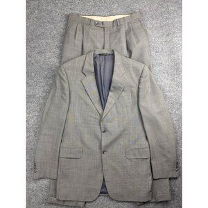 Jack Victor Montreal Suit Jacket Pants Men's 44L x 38L Gray Wool 2 Piece Set